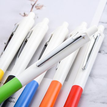 廣告筆-按壓式彩色筆管推薦禮品-6色單色原子筆-客製化贈品筆_2
