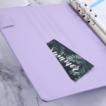 25K馬卡龍紫色工商日誌-磁扣式活頁筆記本-可訂製內頁及客製化加印LOGO_5
