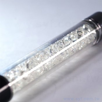 廣告純水晶筆(金屬鋁管)商務水鑽廣告原子筆-客製批發贈品筆 _6