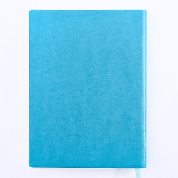時尚壓紋工商日誌-尺寸10.5x15cm直式PU筆記本-可訂製內頁及客製化加印LOGO-藍綠_1