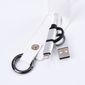 伸縮拉繩皮革鑰匙圈充電線-可客製化印刷/烙印企業LOGO或宣傳標語_13