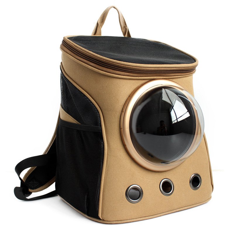 PVC戶外旅行背帶狗貓寵物包透氣單肩寵物包-1