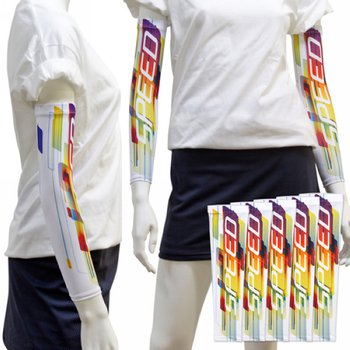 運動遮陽袖套-SIZE可選/彈性纖維布-彩色印刷_1