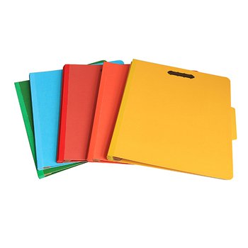 A4彩色紙板文件夾-附鐵夾資料夾_0