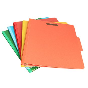 A4彩色紙板文件夾-附鐵夾資料夾_2