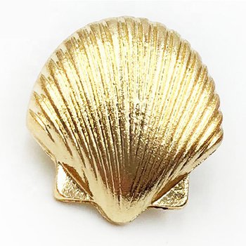 立體電鍍金屬徽章-蝴蝶帽胸章-貝殼造型_0