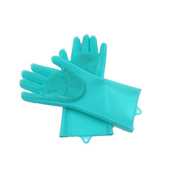 硅膠清潔手套-34.5x15.5cm/可選色-單面單色印刷_0