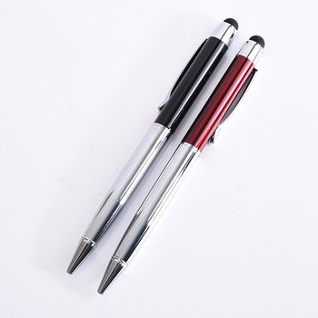 觸控筆-商務電容禮品多功能廣告筆-半金屬單色原子筆-採購訂製贈品筆_6