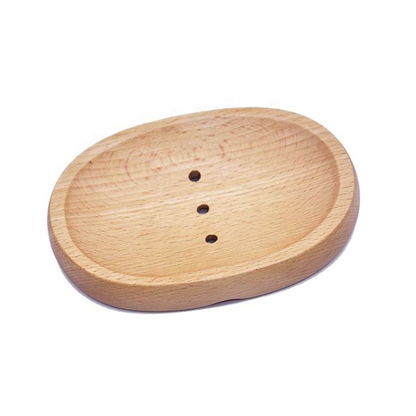 桌上型單層竹木肥皂盒-橢圓形_1