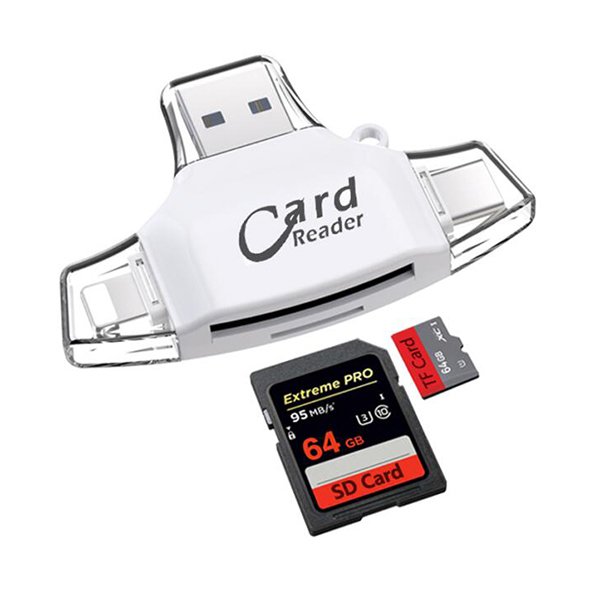 USB 2.0/Lightning/Type-C/Micro讀卡機-支援TF/SD卡-塑料材質_2