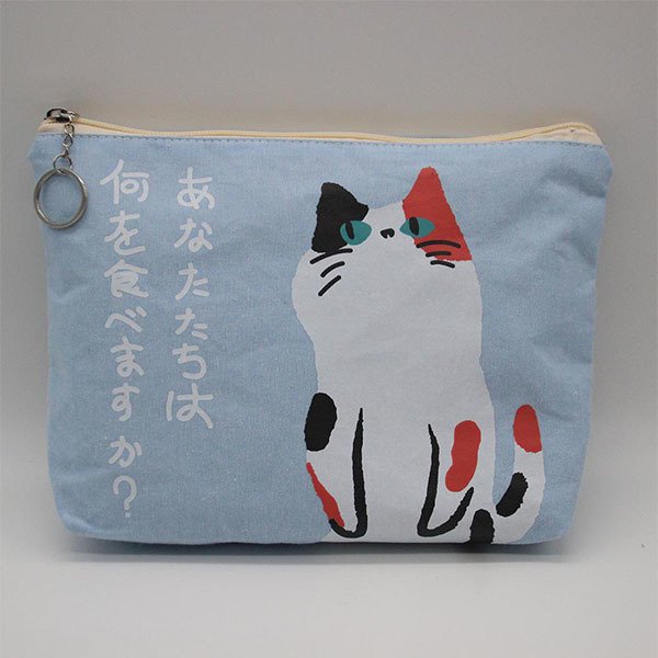 可愛貓咪旅行盥洗包-帆布化妝包-2