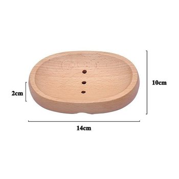 桌上型單層竹木肥皂盒-橢圓形_2