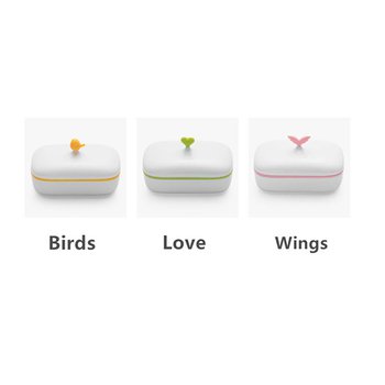 帶蓋款雙層塑料肥皂盒-長方形-小鳥/愛心/翅膀造型_5