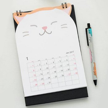 貓咪造型桌曆-直式客製-彩色印刷_2
