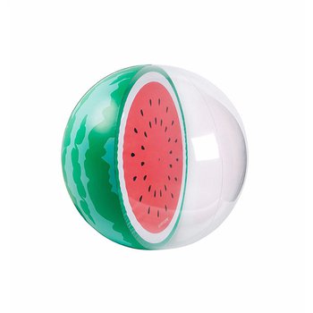 沙灘球-PVC半透明西瓜造型充氣沙灘球-客製化印刷logo_0