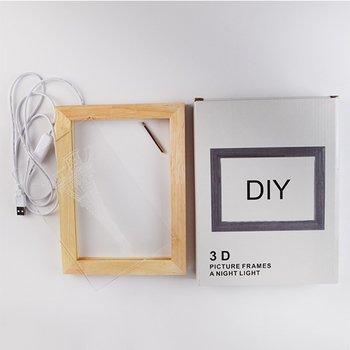 LED木製3D相框_4