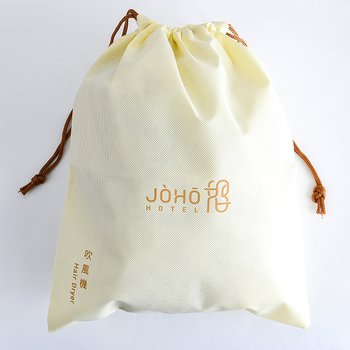 不織布束口提袋-厚度80G-尺寸W27*H35-單色單面-可客製化印刷LOGO _0