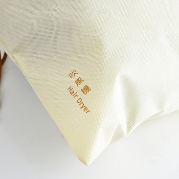 不織布束口提袋-厚度80G-尺寸W27*H35-單色單面-可客製化印刷LOGO _2