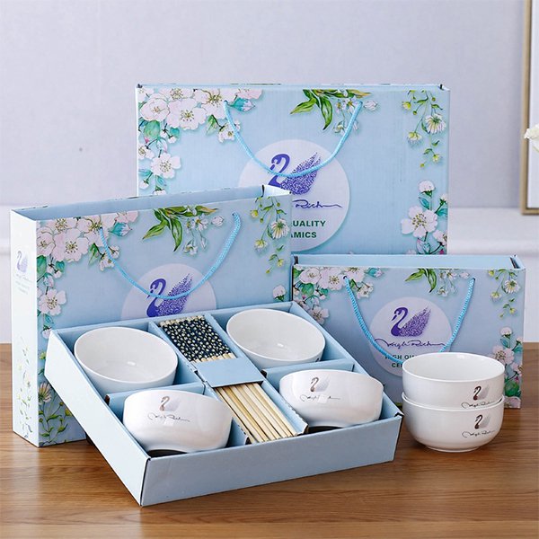 陶瓷碗禮盒組-4碗4筷_6