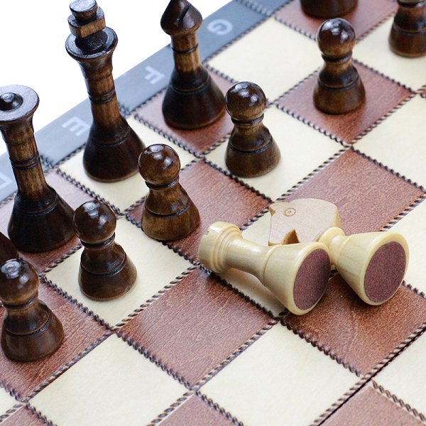 經典可折疊收納木製西洋棋套組_4