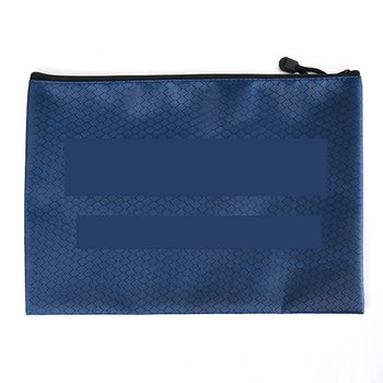 拉鍊袋-牛津布菱形格紋材質W33.5xH23.5cm_0
