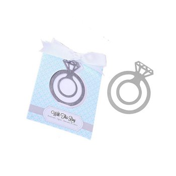 婚禮小物-鋁合金鑽石造型書籤_3