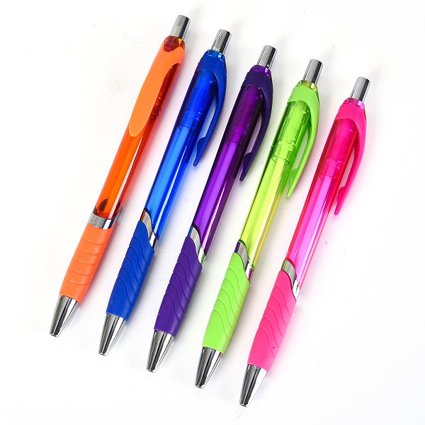 廣告筆-防滑透明筆管廣告筆-單色原子筆-工廠客製化印刷贈品筆_1