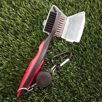 ABS高爾夫球桿清潔刷-附掛勾+塑膠防塵套_1