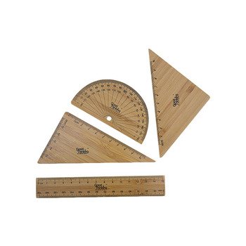 天然測量尺-木製三角尺4件套組_1