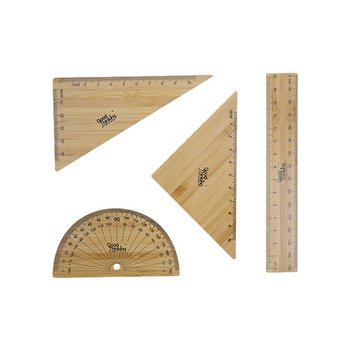 天然測量尺-木製三角尺4件套組_2