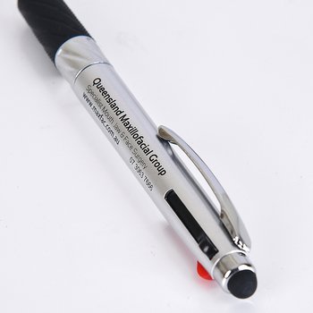 觸控筆-旋轉式三色原子筆-採購客製印刷贈品筆-可印刷logo_2