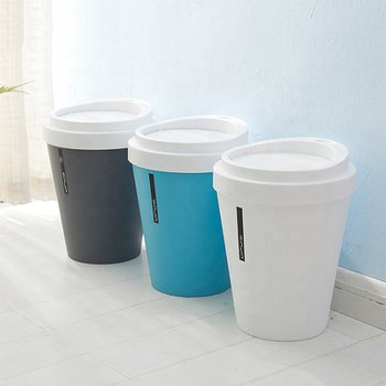 垃圾桶-咖啡杯造型PP迷你桌面垃圾桶_0