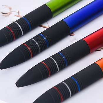 觸控筆-商務電容禮品多功能廣告三色筆-兩用觸控廣告原子筆_1