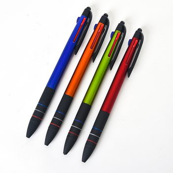 觸控筆-商務電容禮品多功能廣告三色筆-兩用觸控廣告原子筆_0