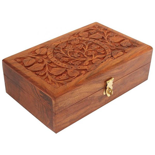 小巧木製雕刻首飾盒_1