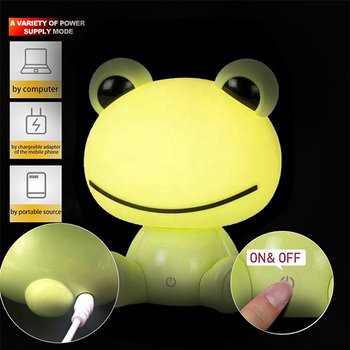 青蛙造型USB供電LED夜燈-療癒客製化禮贈品 _4