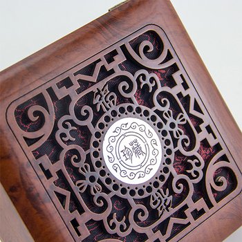 禮品盒-中式古典木雕方形禮品盒-可客製化印刷logo_3