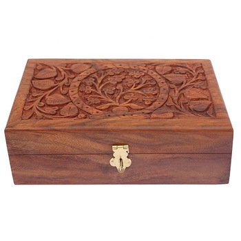 首飾盒-小巧木製禮品盒/雕刻首飾-可客製化印刷logo盒_4