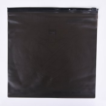 高品質黑色PVC化妝品服飾夾鏈袋_1