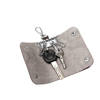 鑰匙包-PU皮革簡約子母扣式鑰匙包-可客製化印刷LOGO_2