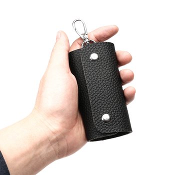鑰匙包-PU皮革簡約子母扣式鑰匙包-可客製化印刷LOGO_4