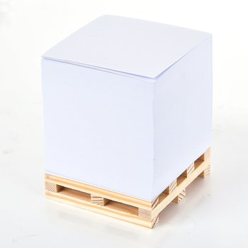 方型紙磚-7.5x7.5x7.5cm空白無印刷-附棧板便利貼_0