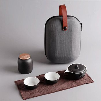 120ml一壺兩杯陶瓷茶具組-附濾茶器+茶葉罐_1