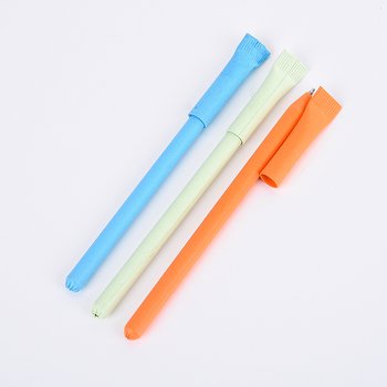 廣告筆-牛皮紙桿筆管環保禮品-單色原子筆-三款筆桿可選-工廠客製化印刷贈品筆_0