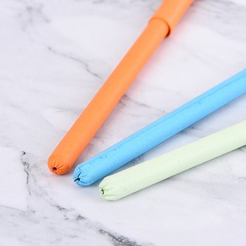廣告筆-牛皮紙桿筆管環保禮品-單色原子筆-三款筆桿可選-工廠客製化印刷贈品筆_2