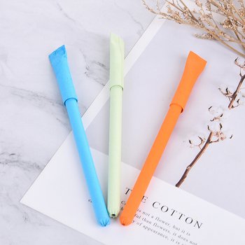 廣告筆-牛皮紙桿筆管環保禮品-單色原子筆-三款筆桿可選-工廠客製化印刷贈品筆_4