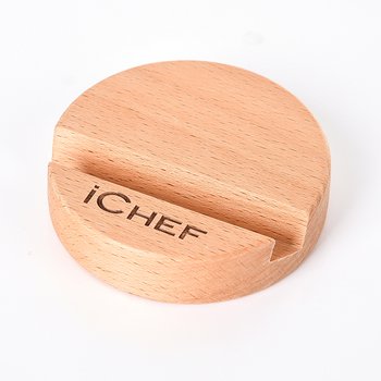 木製手機架-圓形造型-可印刷logo_2