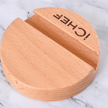 木製手機架-圓形造型-可印刷logo_5
