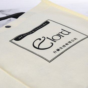 不織布購物袋-厚度80G-尺寸W23xH25xD5cm-雙面黑色印刷(共版)-推薦款_2