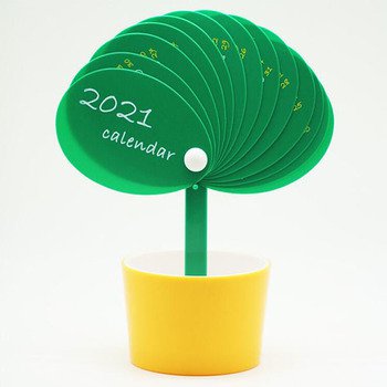 盆栽造型塑膠桌曆_0